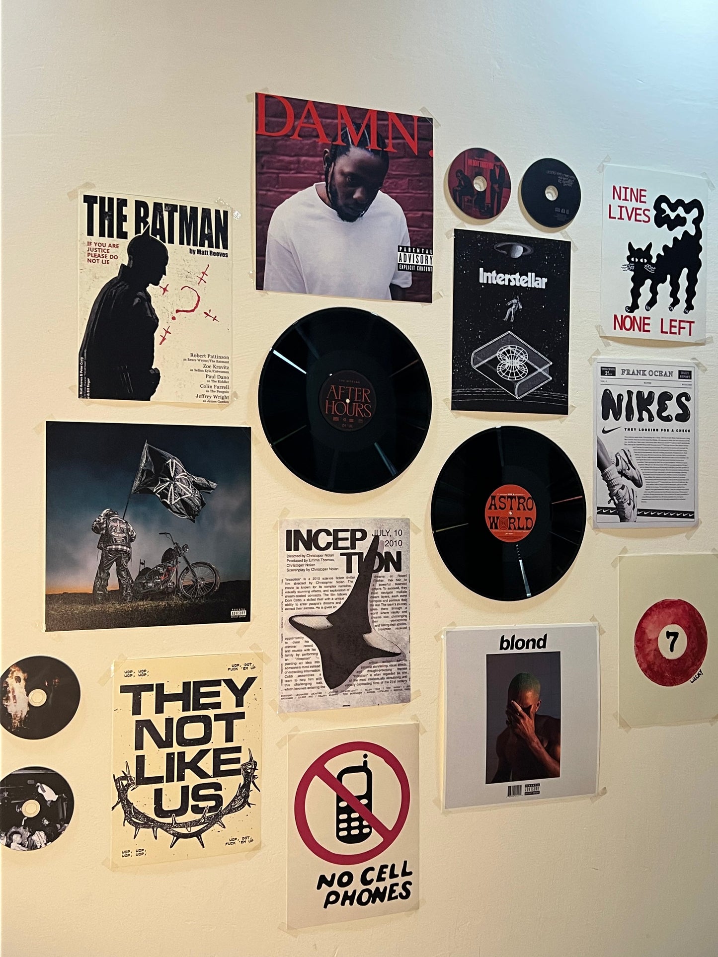 SET OF 3 - CUSTOM VINYL RECORDS - WALL DECOR