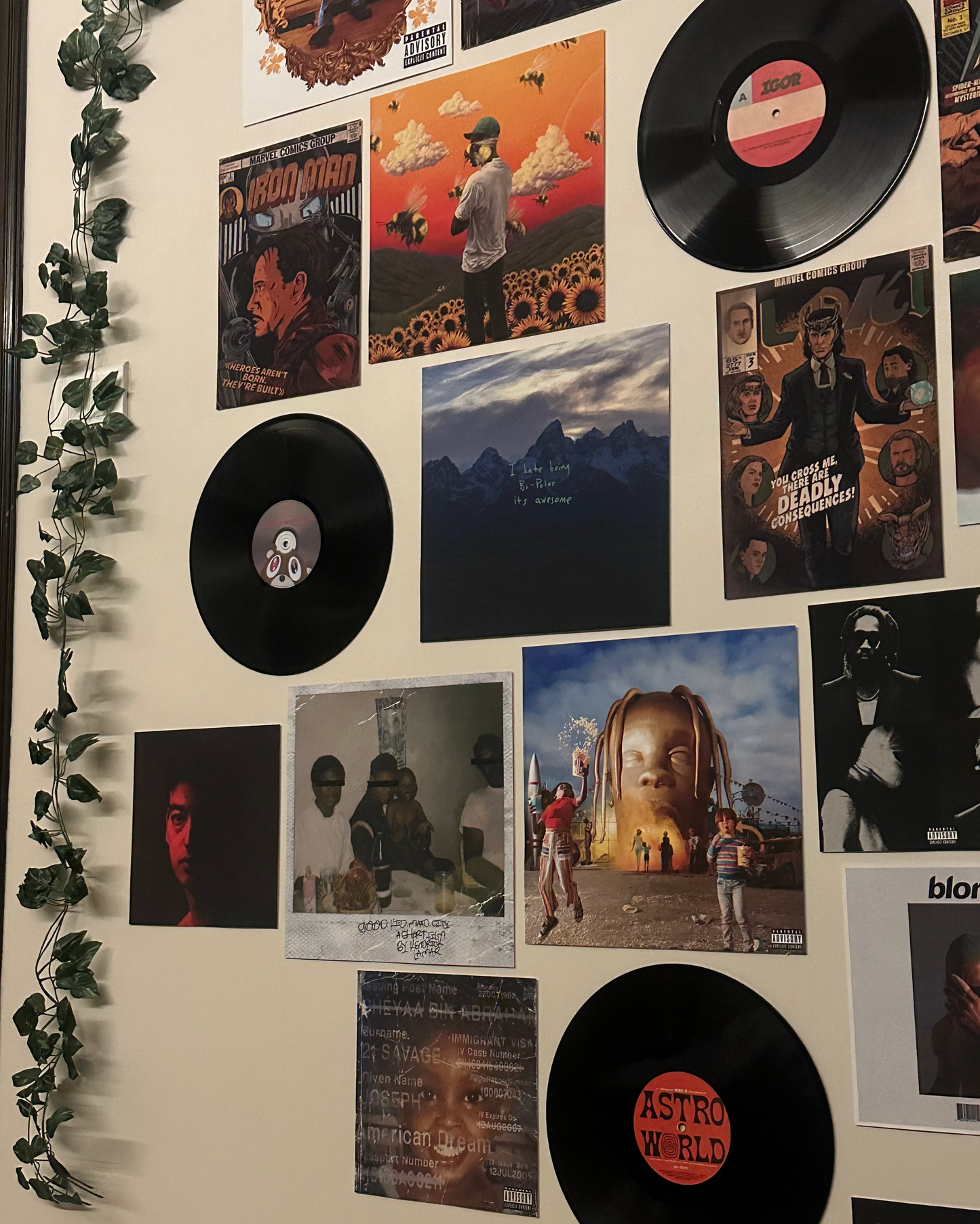 SET OF 3 - CUSTOM VINYL RECORDS - WALL DECOR