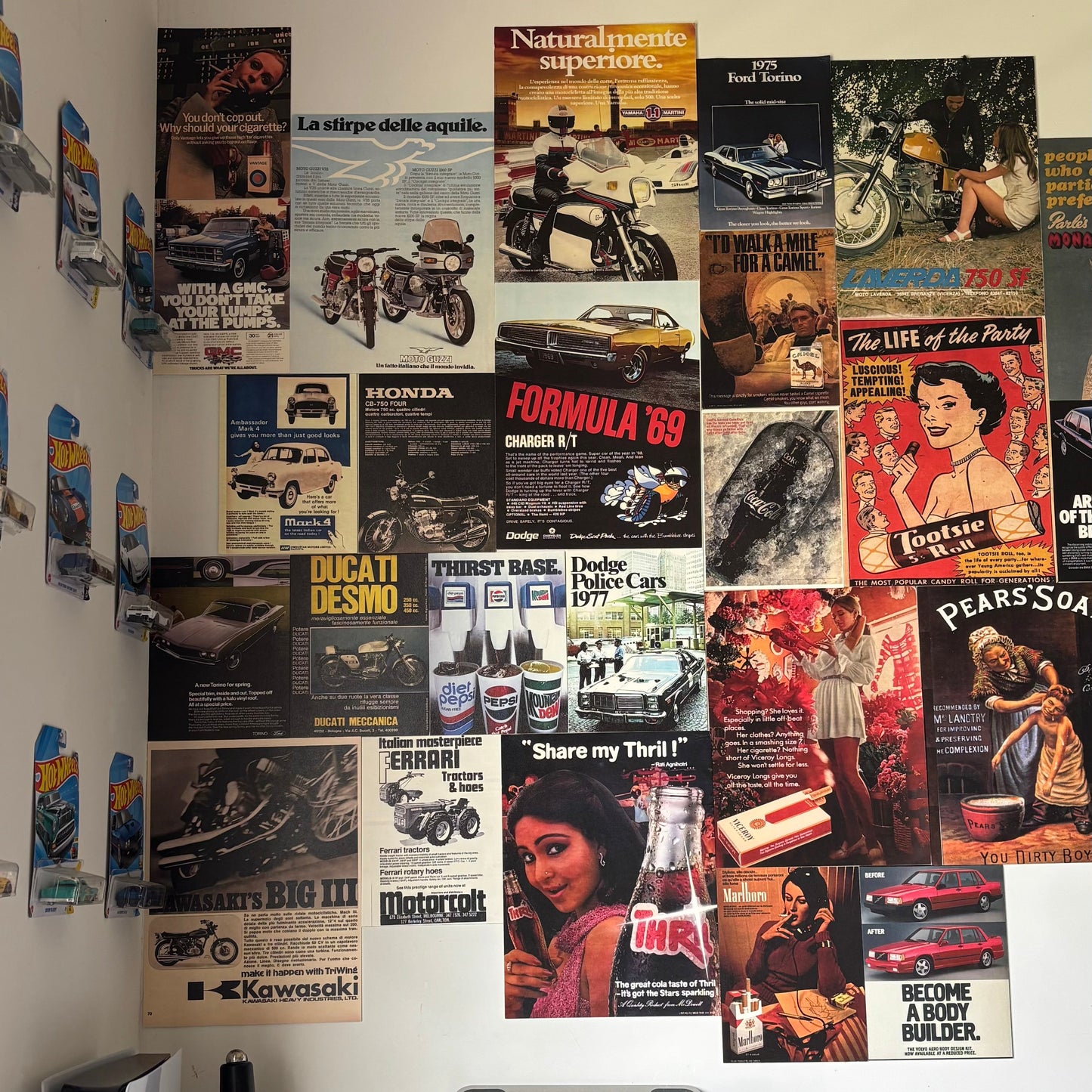 VINTAGE ADVERTISEMENTS - WALL COLLAGE POSTERS