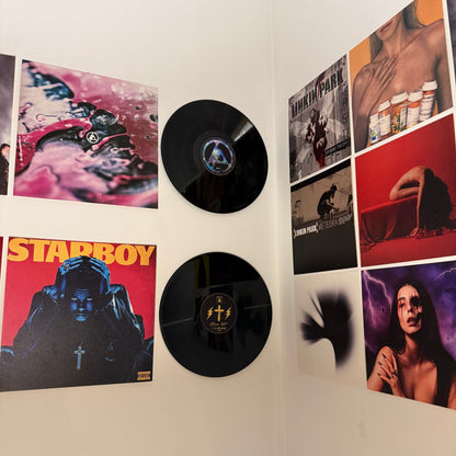 SET OF 3 - CUSTOM VINYL RECORDS - WALL DECOR
