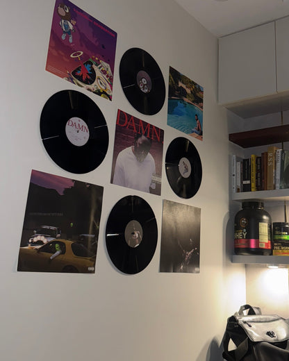 SET OF 3 - CUSTOM VINYL RECORDS - WALL DECOR