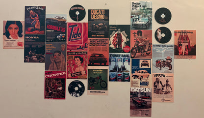 VINTAGE ADVERTISEMENTS - WALL COLLAGE POSTERS