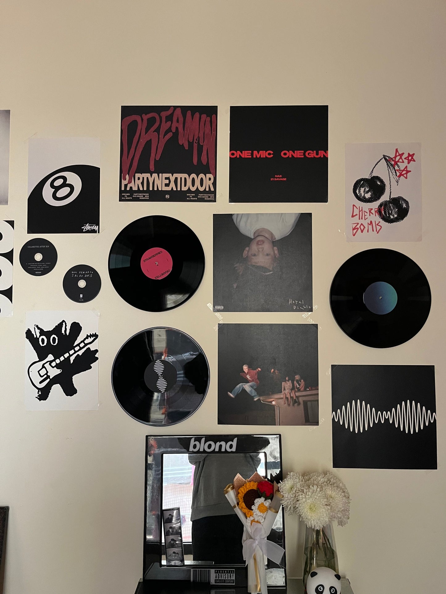 SET OF 3 - CUSTOM VINYL RECORDS - WALL DECOR