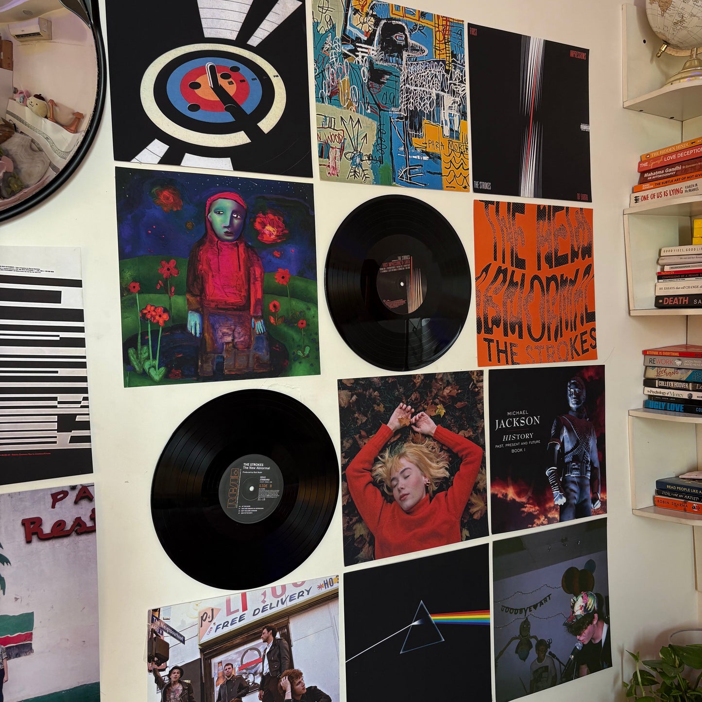 SET OF 3 - CUSTOM VINYL RECORDS - WALL DECOR