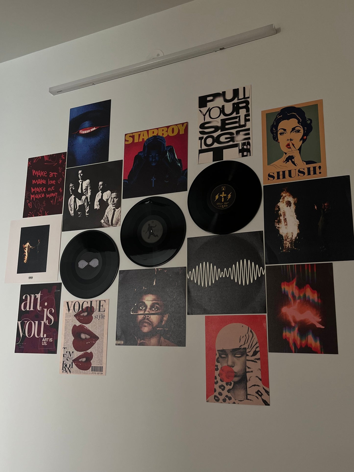 SET OF 3 - CUSTOM VINYL RECORDS - WALL DECOR