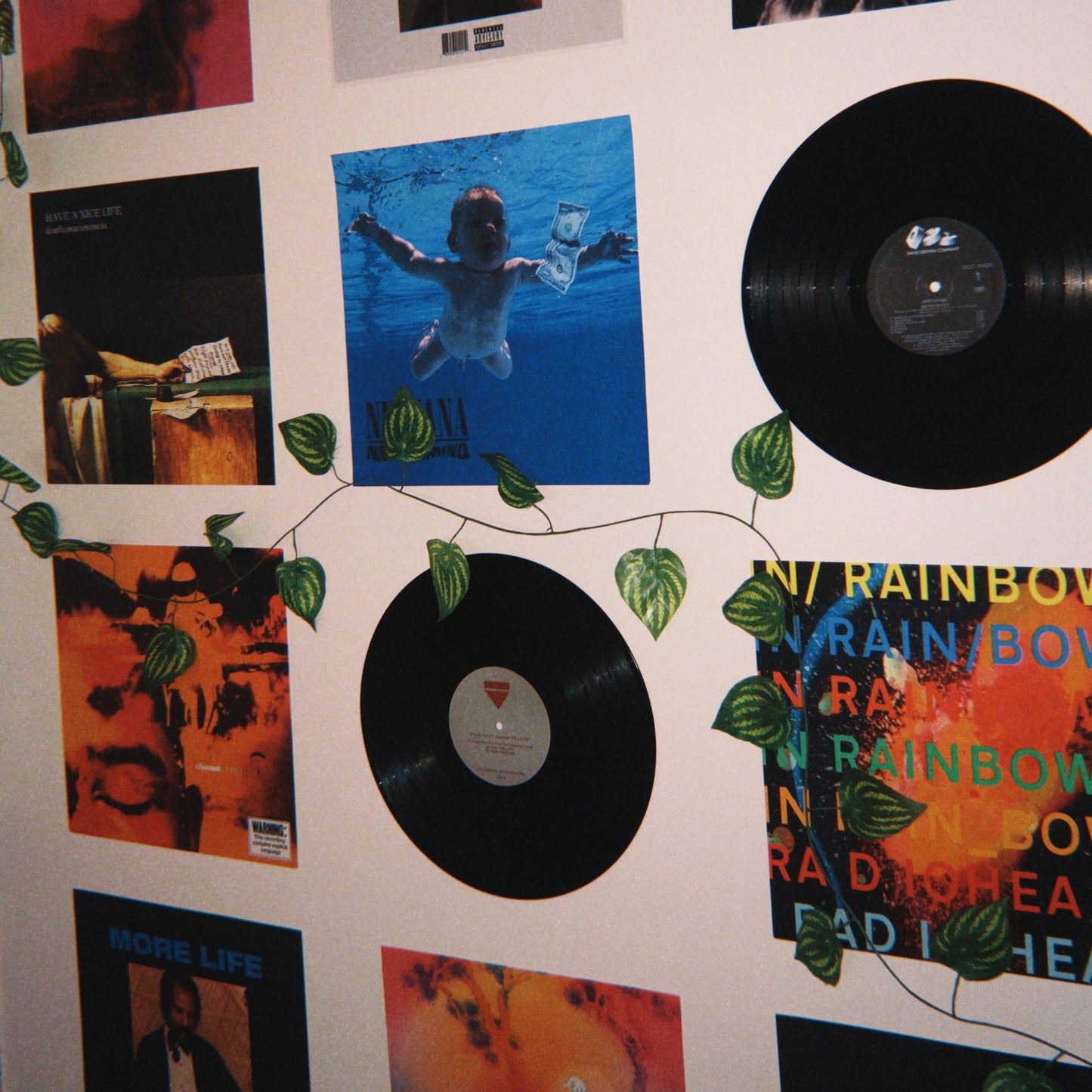 SET OF 3 - CUSTOM VINYL RECORDS - WALL DECOR