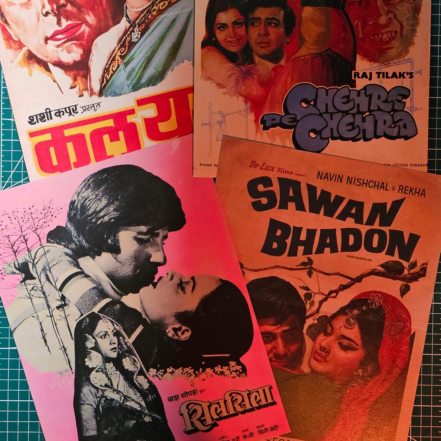 VINTAGE BOLLYWOOD - WALL COLLAGE POSTERS