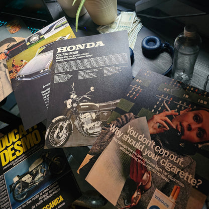 VINTAGE ADVERTISEMENTS - WALL COLLAGE POSTERS